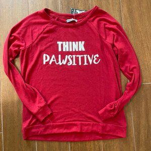 Super Soft "think pawsitive" long sleeve